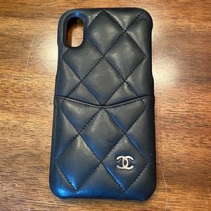CHANEL Lambskin Leather iPhone case